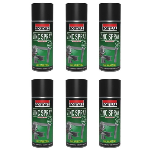 Soudal zinkspray matt - 6x,