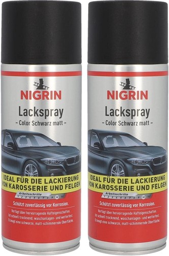 Nigrin lackspray schwarz matt - schwarz,
